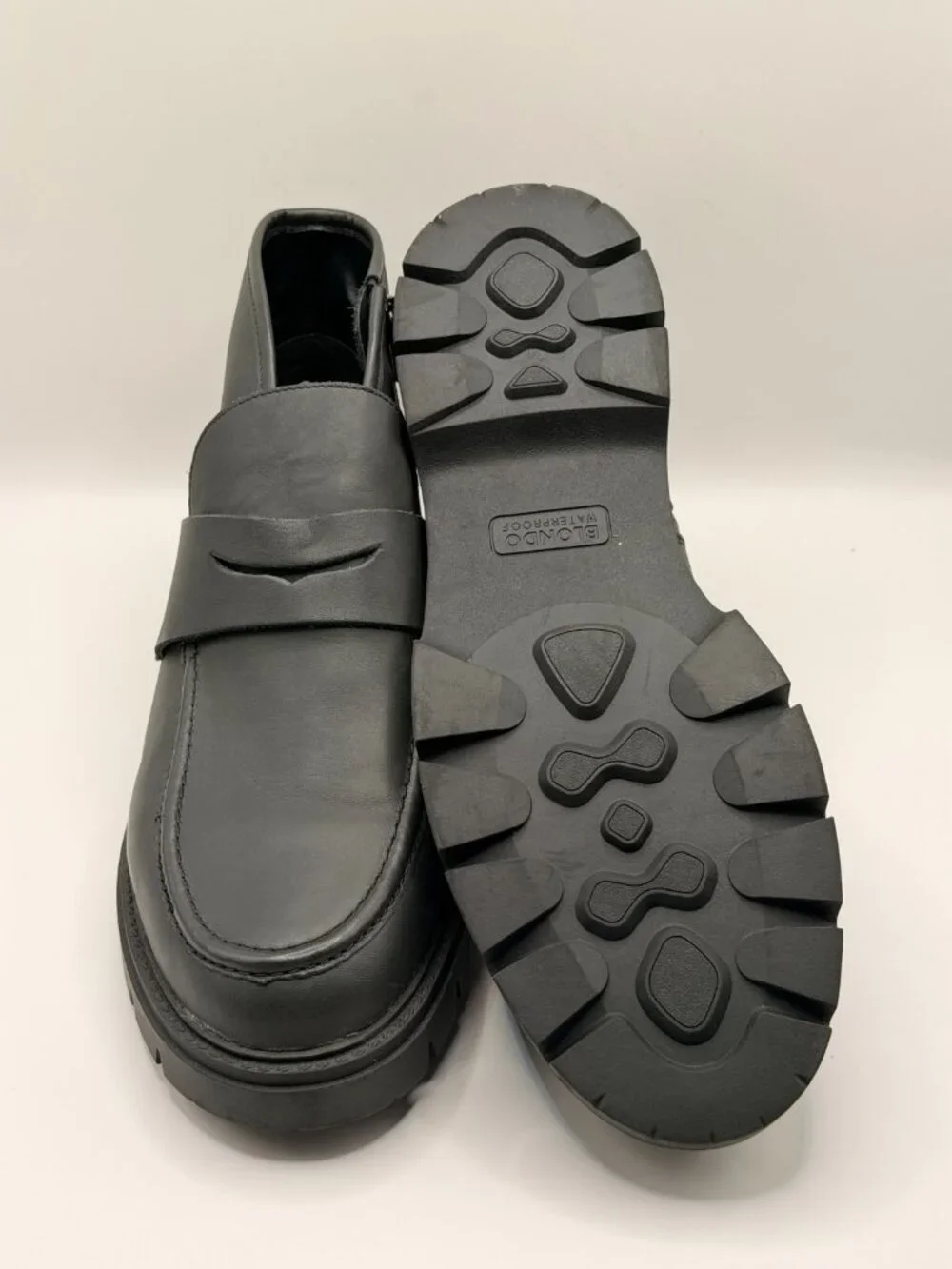 Blondo Women Kayloni Black Leather Waterproof Bootie Sz 10